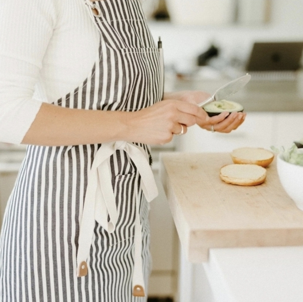 Business and Pleasure Co. Lauren's Navy  Striped Apron